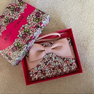 Betsy Johnson Bow Wristlet